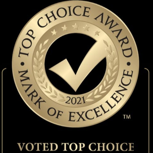 Top Choice award 2021  mark of excellence for Manotick Natural Market