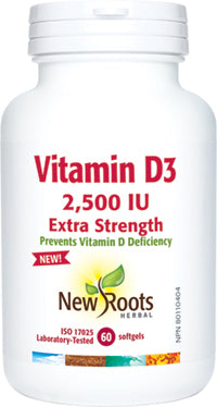 new rots vitamin D3 2500iu, 60 soft gels