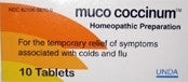 Muco Coccinum Ten Tablets
